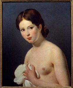 Portræt af en ung pige. Maleri af Jacques Louis David (1748-1825) af Jacques Louis David