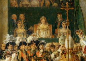 Kroningen af Napoleon i Notre-Dame ... af Jacques Louis David