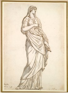 Studie af Sabine-statuen fra Villa Medici af Jacques Louis David