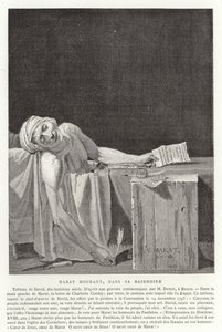 Marats død, 1793 af Jacques Louis David