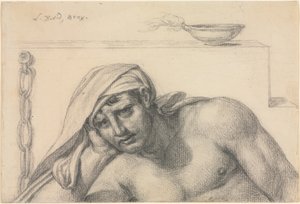 Fangen, 1819. af Jacques Louis David