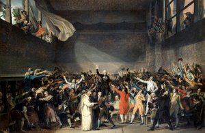 Tennisbanens ed, 20. juni 1789 af Jacques Louis David