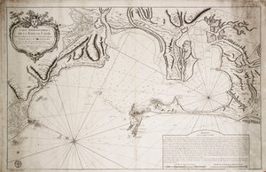 Hydrografisk kort over Cadiz-bugten