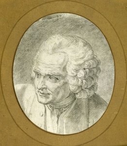 Portræt af Jean-Jacques Rousseau 1712-1778, 1775. af Jacques Philippe Caresme