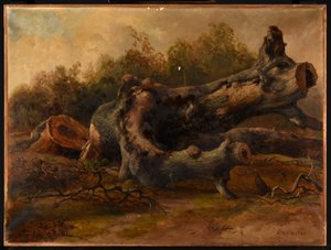 Fældet træ af Jacques Raymond Brascassat