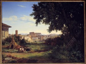 Rom, udsigt over Colisee (Colosseo) Maleri af Raymond Bracassat (1804-1867) 1827 Søn. 0,74x0,99 m Rouen, Museum of Fine Arts