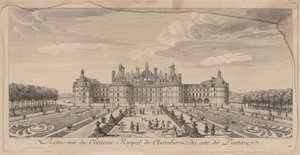 Chateau Chambord fra haven. af Jacques Rigaud