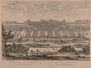 Chateau of St. Germain en Laye fra floden af Jacques Rigaud