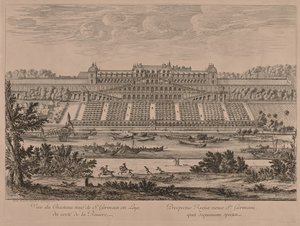 Chateau of St. Germain en Laye fra floden.