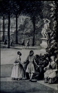 Detalje af "The Poplar Grove, Lord Burlington