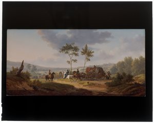 Kavalerister, der eskorterer et vogntog af Jacques Swebach-Desfontaines