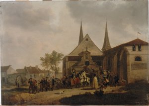Plünderung einer Kirche während der Revolution, um 1793 von Jacques Swebach-Desfontaines