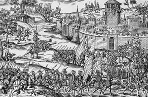 Capture of Montbrison af Francois de Beaumont, Baron of Adrets