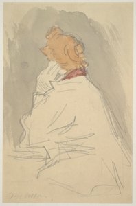 Siddende kvinde af Jacques Villon