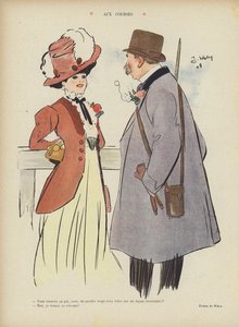 Ved løbene. Illustration til Le Rire