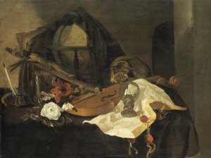 Vanitas-stilleben af Jacques de Claeuw