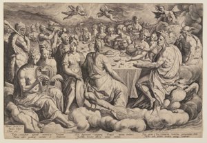 Gudernes festmåltid af Jacques de Gheyn II