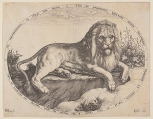 Den store løve (Den Grooten Leeuw). af Jacques de Gheyn II