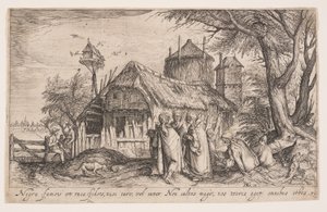 Landskab med romaer, fra Landskaber af Jacques de Gheyn II