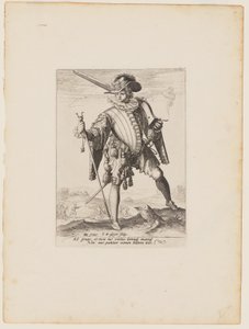 Soldat med arquebus, fra Officerer og soldater i kejser Rudolph II