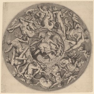 Neptuns rige af Jacques de Gheyn II after Willem Danielsz van Tetrode