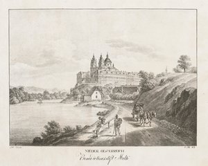 Nedre Østrig, benediktinerkloster i Melk, 1819. af Jakob Alt