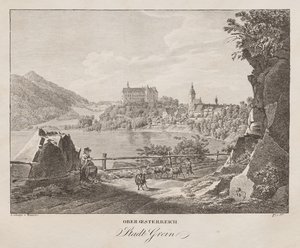 Oberösterreich, byen Grein af Jakob Alt