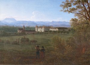 Weinzierl Slot, Niederösterreich ... (olie på lærred) af Jakob Alt
