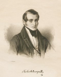 Portræt af komponisten Norbert Burgmüller 1810-1836, 1836