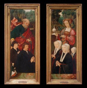 Donorfigurer med St. Peter med en nøgle af Jakob Cornelisz