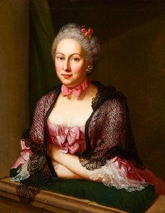 Emanuel Handmann, portræt af Elisabeth Tscharner, 1763