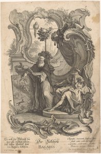 Bagaris omvendte Der Bekehrte Bagaris (titel på objekt) Apelles og Bagaris (serietitel) af Jakob Gottlieb Thelott
