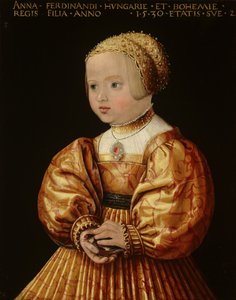 Portræt af Anna af Østrig på to år, 1530