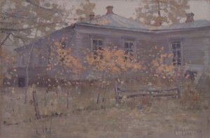 Et landsted i efteråret, 1902 af Jakov Jakovlevich Kalinichenko