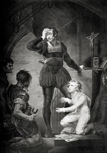 Kong John. Fjerde akt, første scene: Hubert med Arthur i fængslet