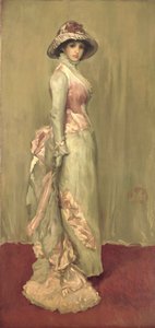 Harmony in Pink and Grey: Lady Meux af James Abbott McNeill (attr.to) Whistler