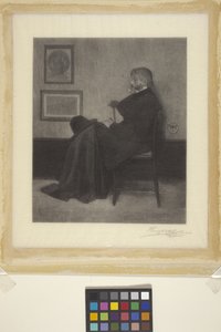 Thomas Carlyle (trægravering) af James Abbott McNeill (attr.to) Whistler