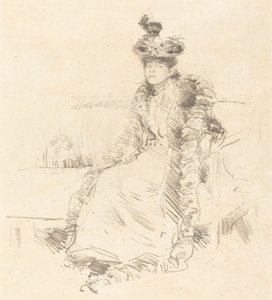 En siddende dame, 1893. af James Abbott McNeill Whistler