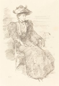 Et portræt: Mildred Howells, 18941896. af James Abbott McNeill Whistler