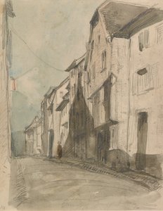 En gade ved Saverne, 1858. af James Abbott McNeill Whistler