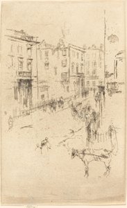 Alderney Street, ca. 18801881. af James Abbott McNeill Whistler