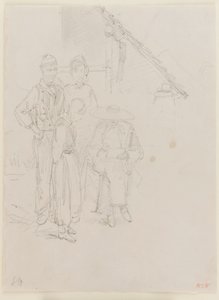 En kunstnerskitser, 1858. af James Abbott McNeill Whistler