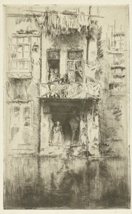 Balkon på et hus i Amsterdam Balkon, Amsterdam af James Abbott McNeill Whistler