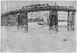 Battersea Bridge, London, 19. århundrede 1904. af James Abbott McNeill Whistler