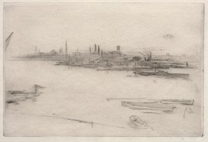 Battersea: Dawn. af James Abbott McNeill Whistler