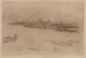 Battersea Morn, 1875. af James Abbott McNeill Whistler
