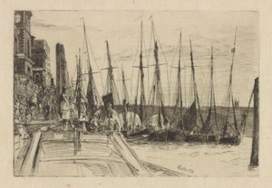 Billingsgate, 1859. af James Abbott McNeill Whistler