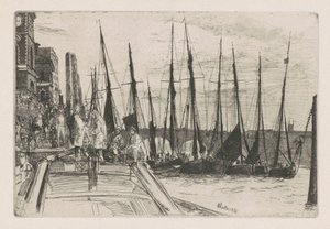 Billingsgate, 1859. af James Abbott McNeill Whistler