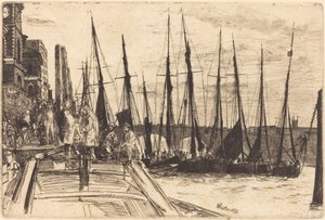 Billingsgate, 1859. af James Abbott McNeill Whistler