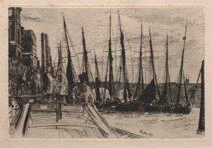 Billingsgate, 1859. af James Abbott McNeill Whistler